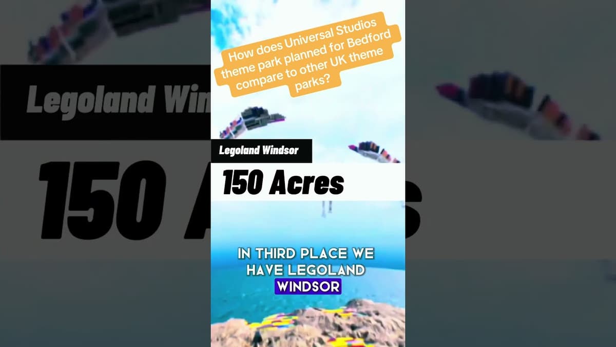 How does Universal in Bedford compare in size to other UK parks? #universalparks #universalstudio