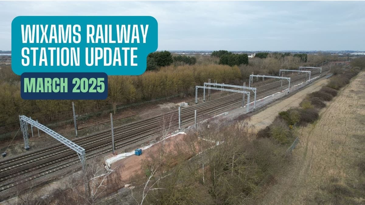 Wixams Railway Station - March 2025.