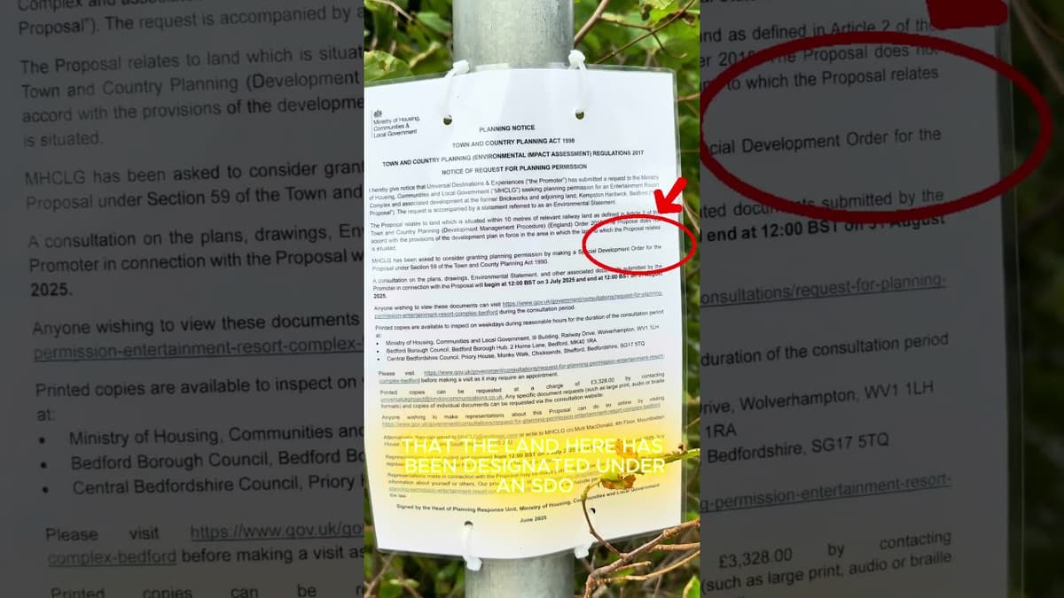 Universal UK Planning Moves Ahead — Notices Spotted in Bedford!  #universal  #universalparks