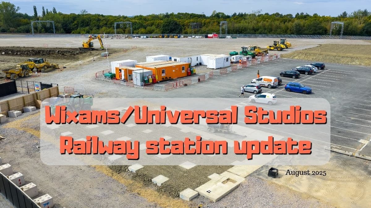 Wixams/Universal Studios Railway Station update - August 2025