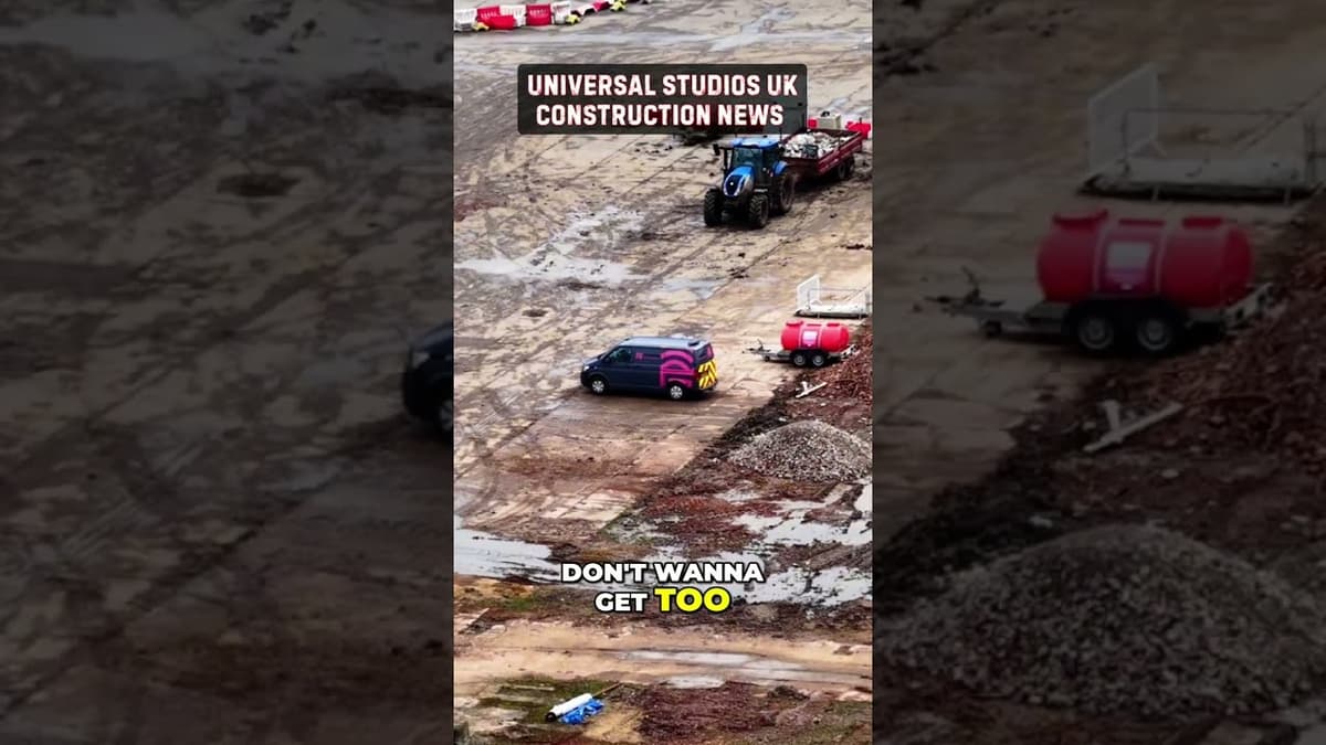 Why Aren't They Placing Road Panels? Construction Site Mystery! #shorts