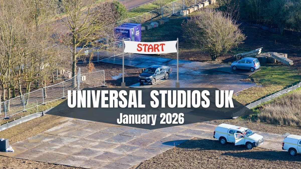 HUGE Changes at Universal Studios UK as Construction Activity Ramps Up | January 2026