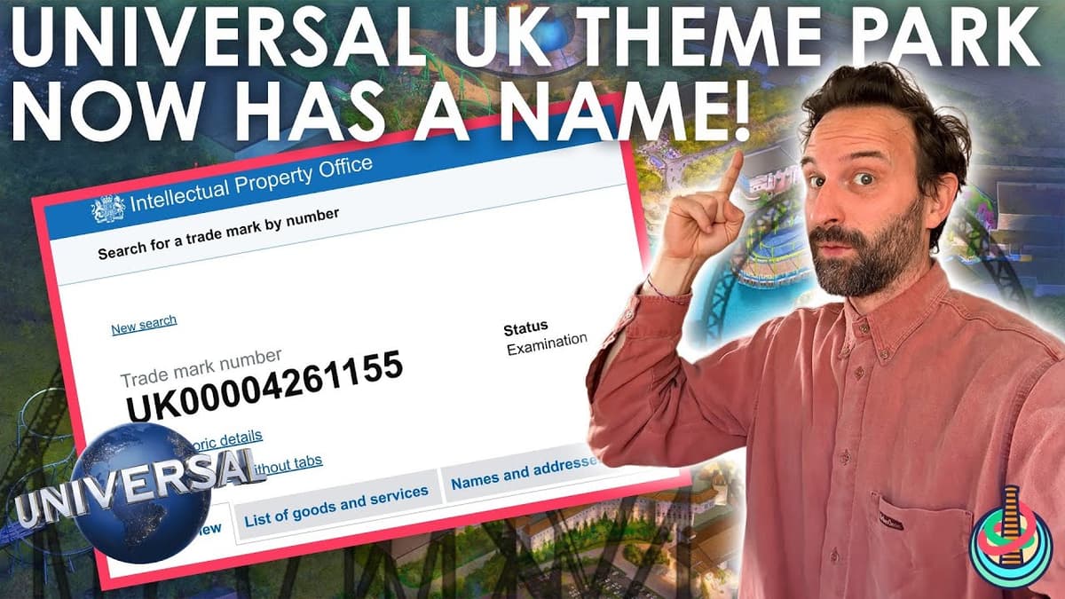 Universal UK Theme Park Finally Has a NAME | Trademark Filing Reveals New Resort Identity
