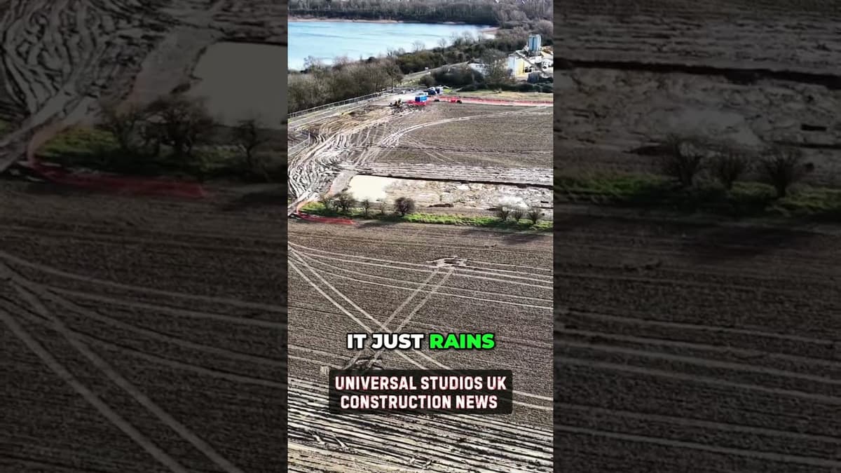 Drone Pilot Spots Major Flood Risk at Construction Site #shorts