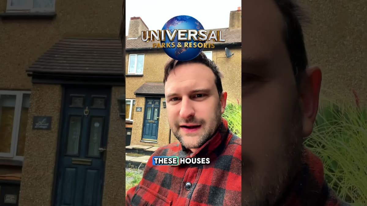 A look at the boarded-up houses on Manor Road, right in the heart of the Universal Studios UK site!