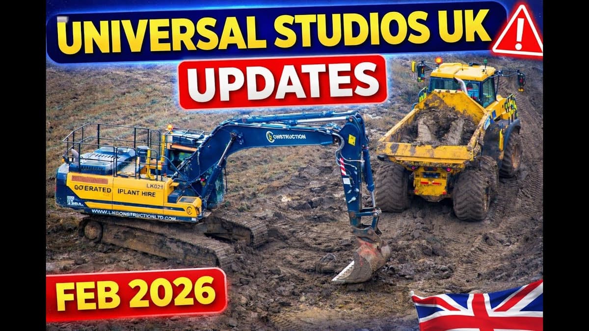 Universal Studios UK Construction Update | Busy Start to February 2026 🚧🛠️