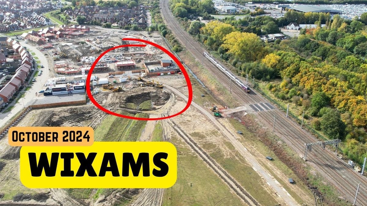Wixams railway station update, Mid October 2024 update