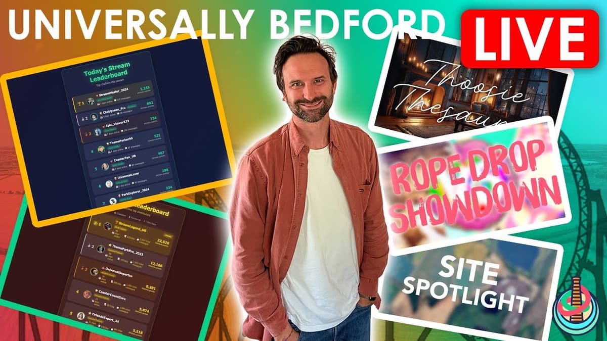 Universally Bedford LIVE!! | Weekly Universal Theme Park & Bedford News Show