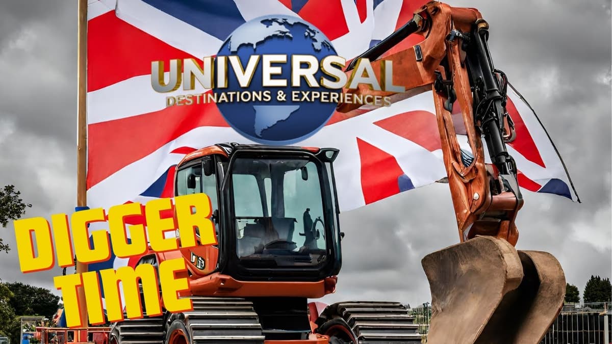 DIGGER ON SITE! Universal Studios GB update -  04/04/2024