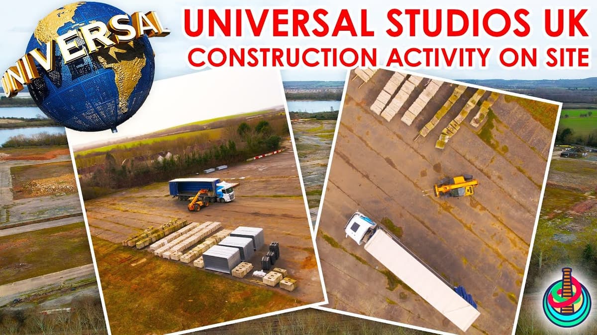 Universal Studios UK Construction Begins in Bedfordshire | Concrete Blocks & Fencing Delivered!