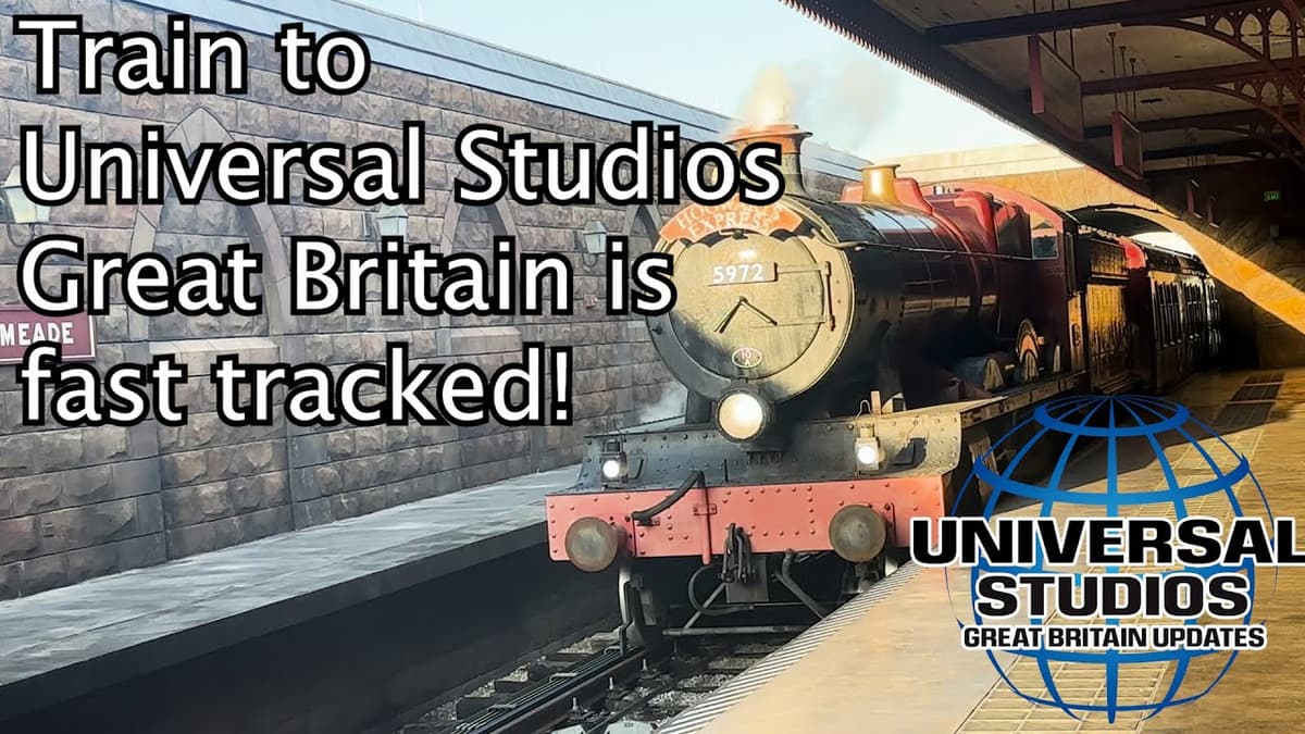 The government fast tracks train improvements to Universal Studios Great Britain!