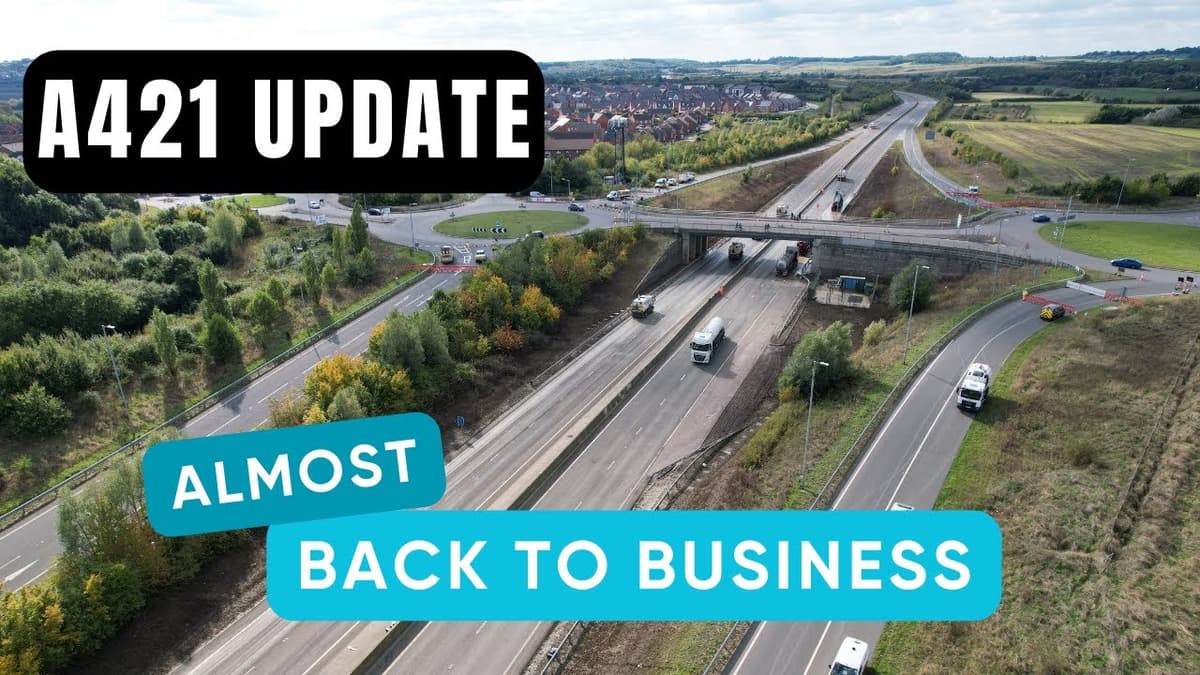 The A421 is finally drained - Back to business soon!