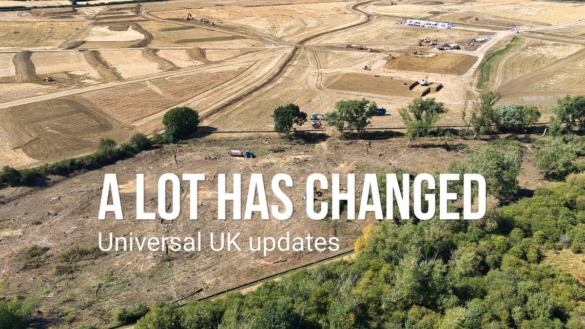 Universal UK CORE Zone Update! New Road Access, Major Tree Clearance & Site Progress