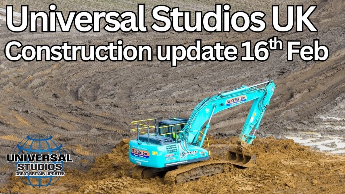 Universal Studios Construction Update 16th Feb 2026