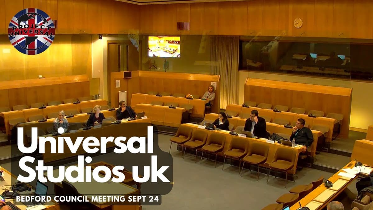 Universal Studios UK council update 26th September 2024 | TOP SECRET, DO NOT SHARE